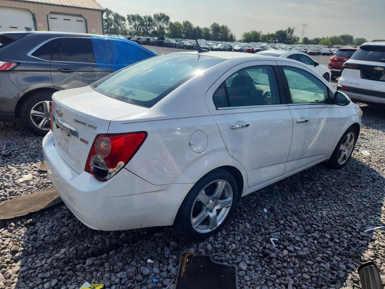 2012 Chevrolet Sonic Ltz Белый vin: 1G1JF5SB1C4101021