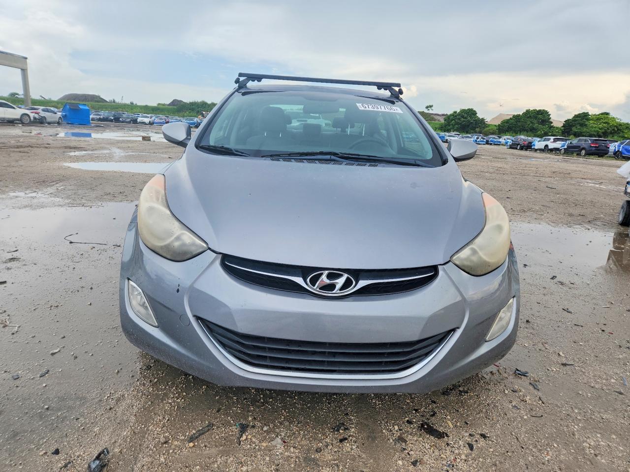 2013 Hyundai Elantra Gls Silver vin: KMHDH4AE6DU660825