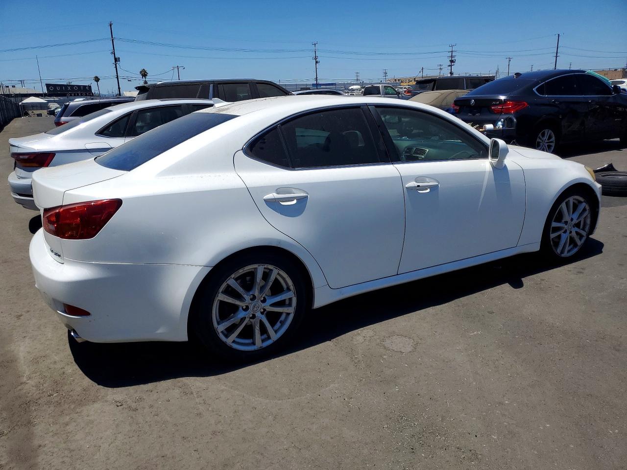 2007 Lexus Is 250 White vin: JTHBK262472032387