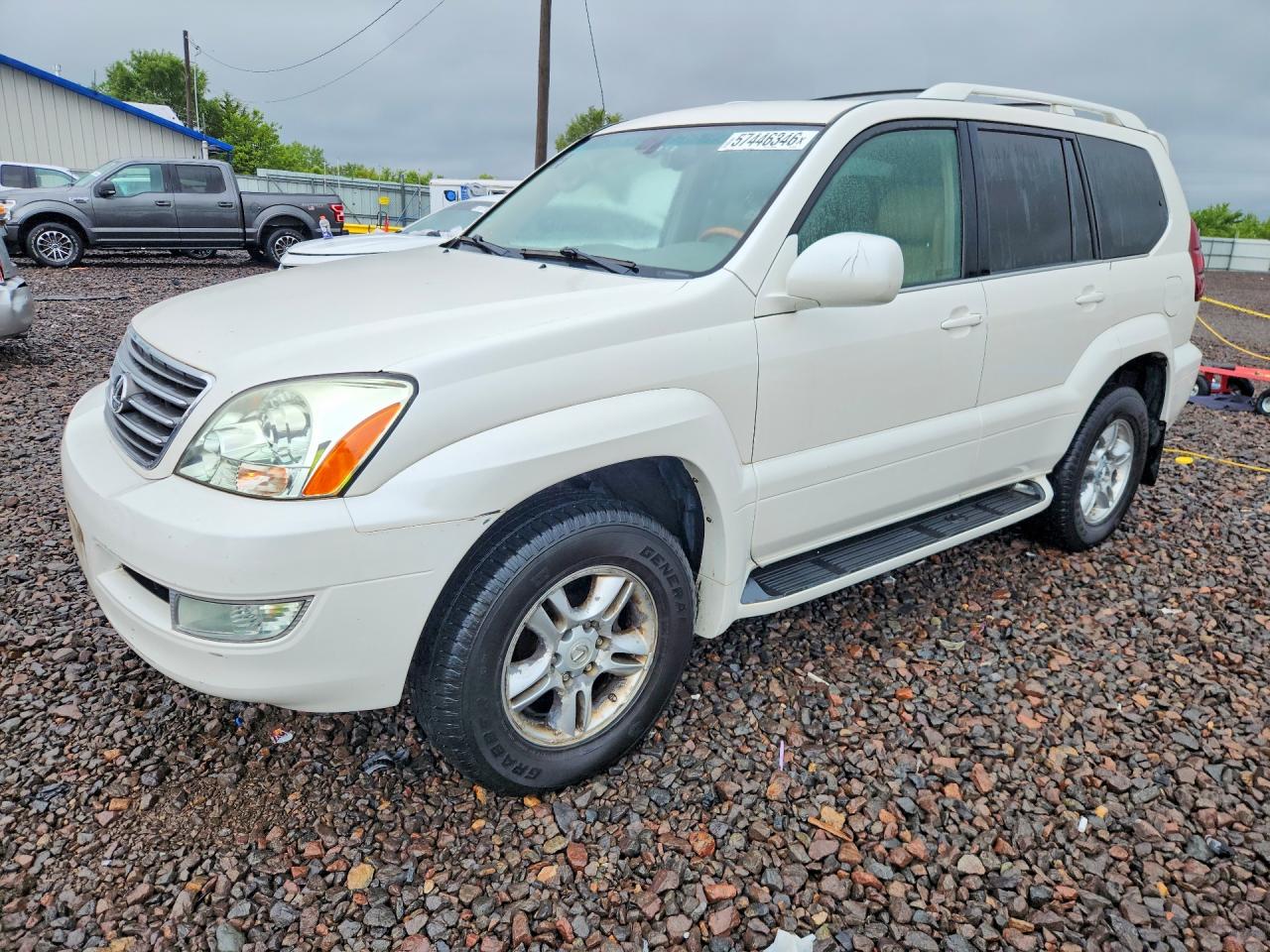 2004 Lexus Gx 470 White vin: JTJBT20X640032396
