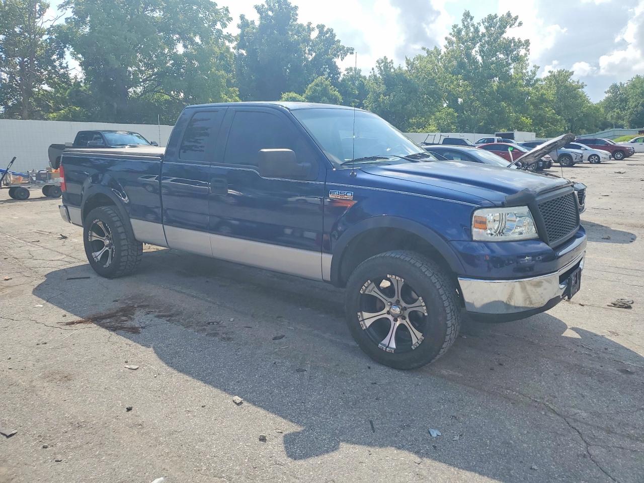 2007 Ford F150 Blue vin: 1FTPX12V17NA44952