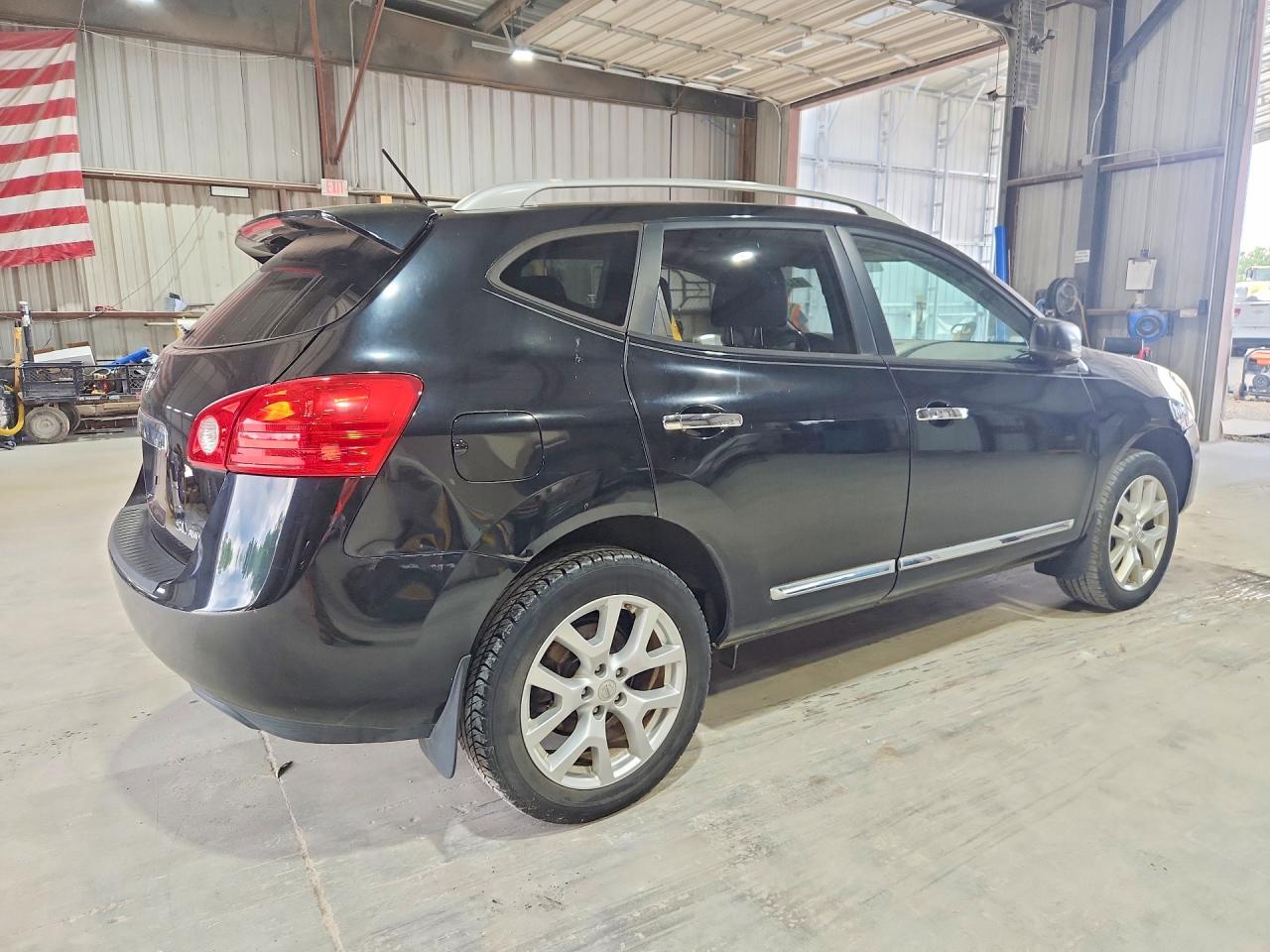 2012 Nissan Rogue S Black vin: JN8AS5MV4CW366454