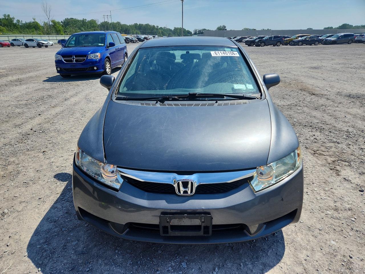 2009 Honda Civic Lx Gray vin: 2HGFA16589H538911