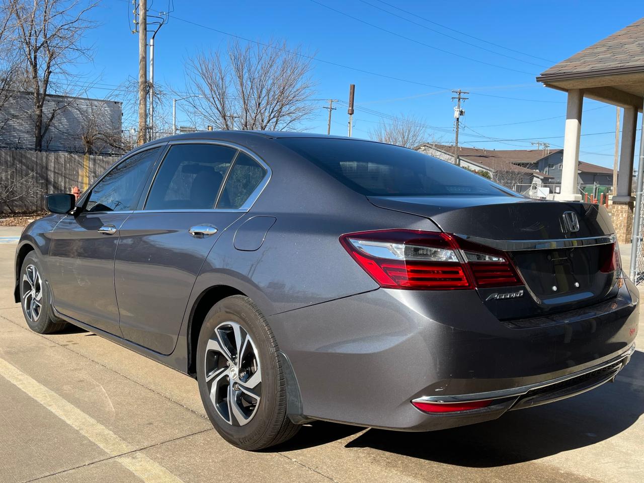 2017 Honda Accord Lx Gray vin: 1HGCR2F33HA210521