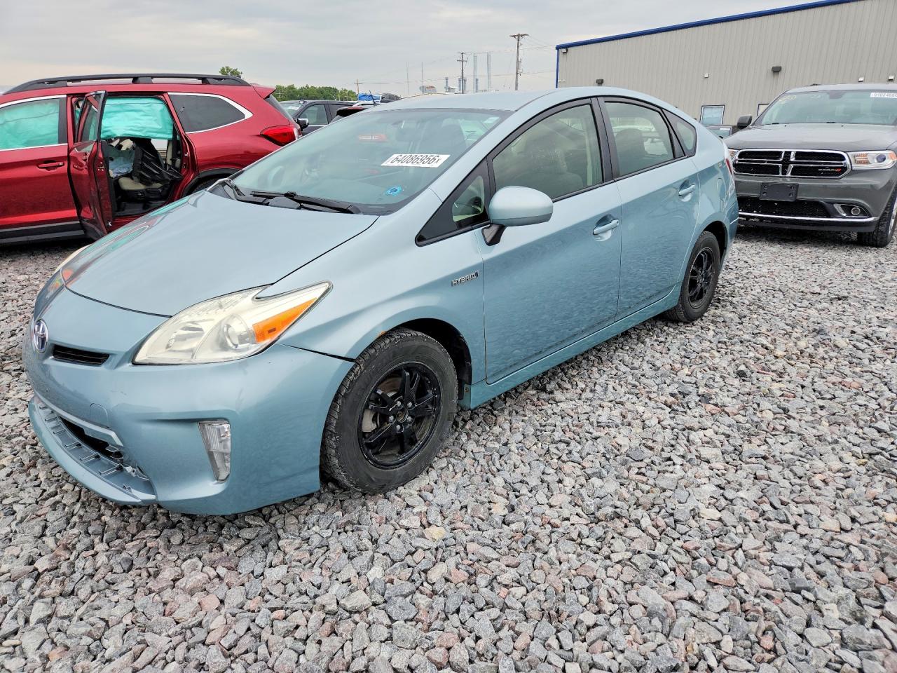 2013 Toyota Prius Two Turquoise vin: JTDKN3DU7D1663459