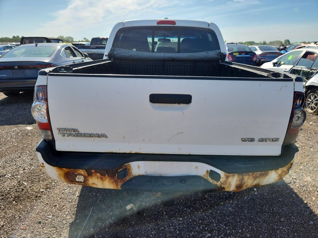 2009 Toyota Tacoma Double Cab Белый vin: 3TMLU42N29M029463