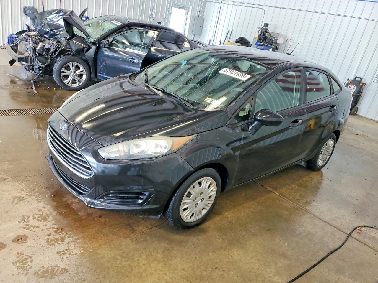 2015 Ford Fiesta S Black vin: 3FADP4AJ9FM158117