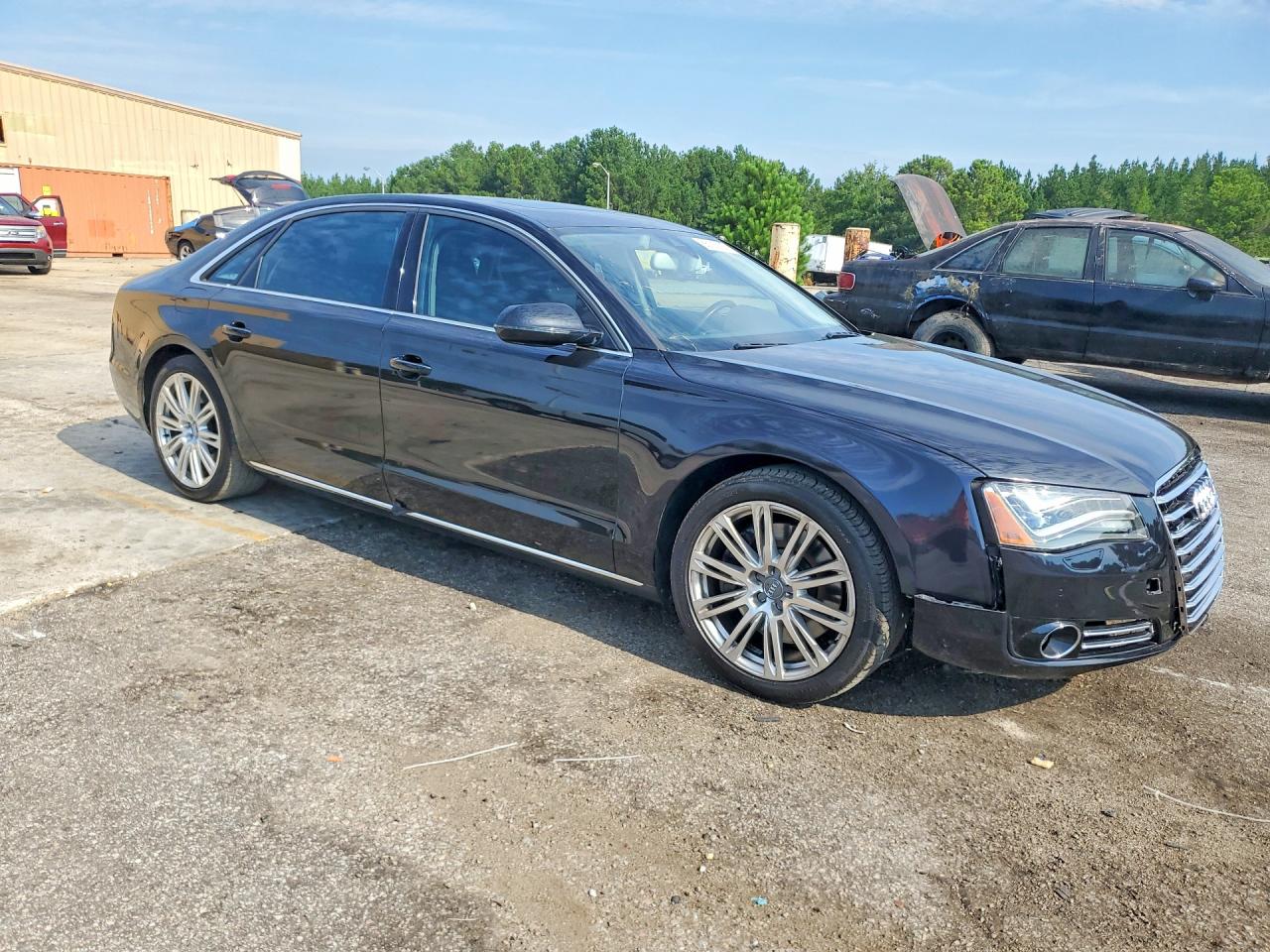 2012 Audi A8 L Quattro Black vin: WAURVAFDXCN008264