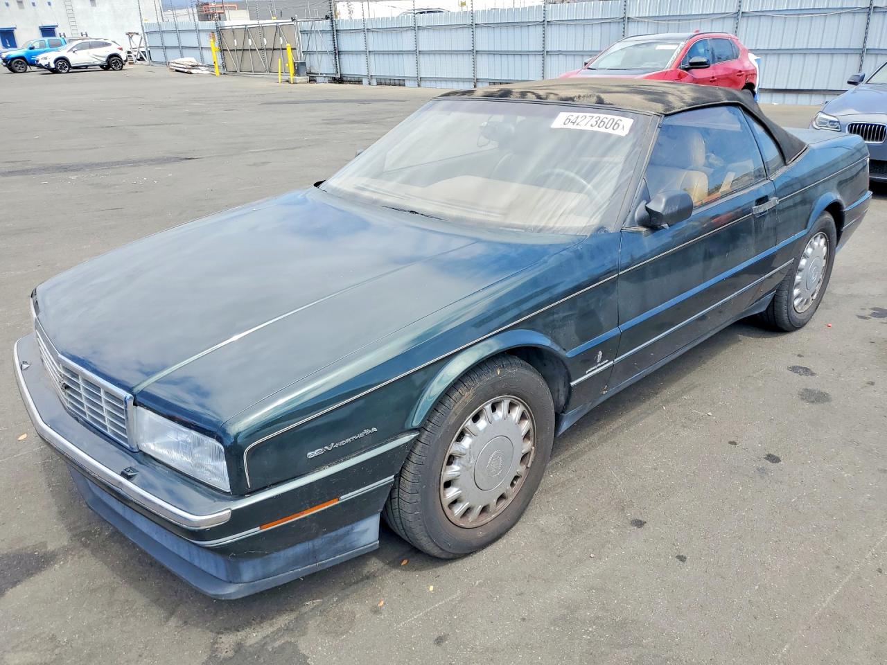 1993 Cadillac Allante Green vin: 1G6VS3398PU129105