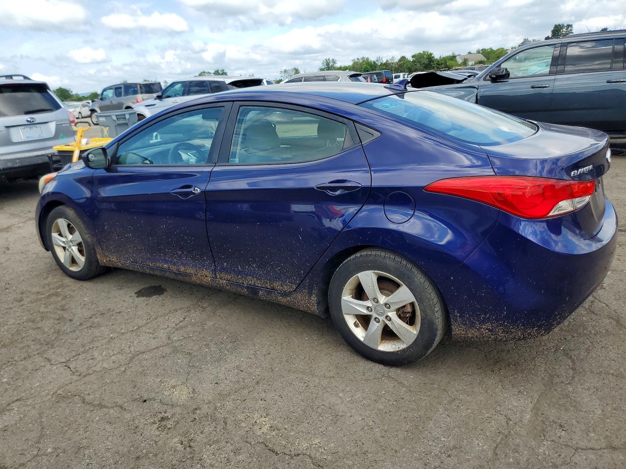 2012 Hyundai Elantra Gls Синий vin: 5NPDH4AE8CH103282