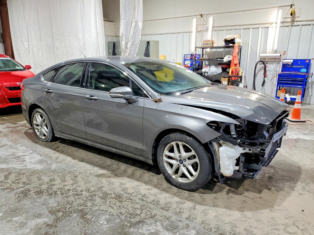 2014 Ford Fusion Se Gray vin: 3FA6P0HD9ER173476