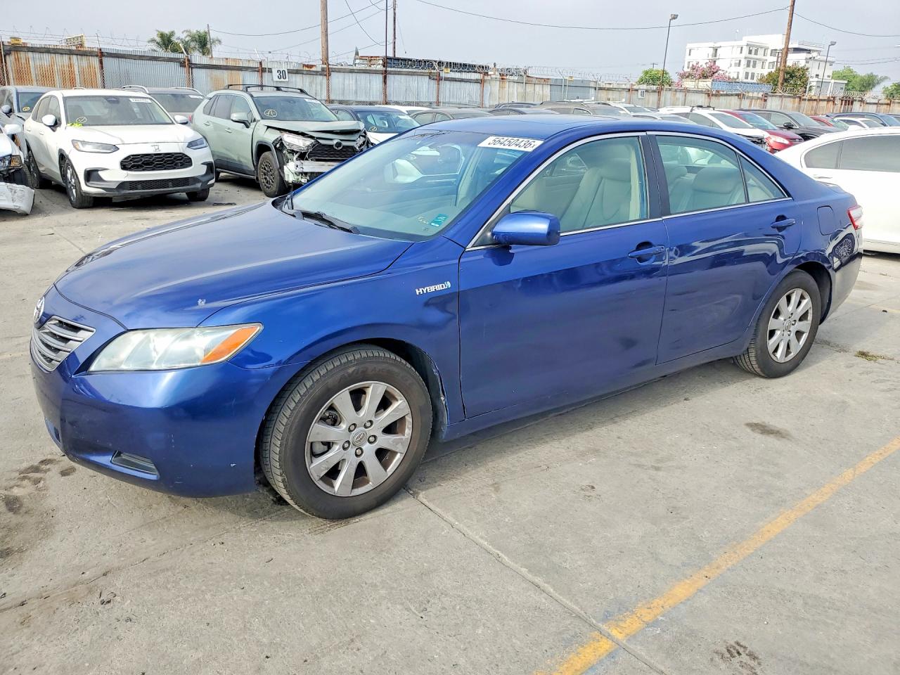 2007 Toyota Camry Hybrid Blue vin: 4T1BB46K27U026973