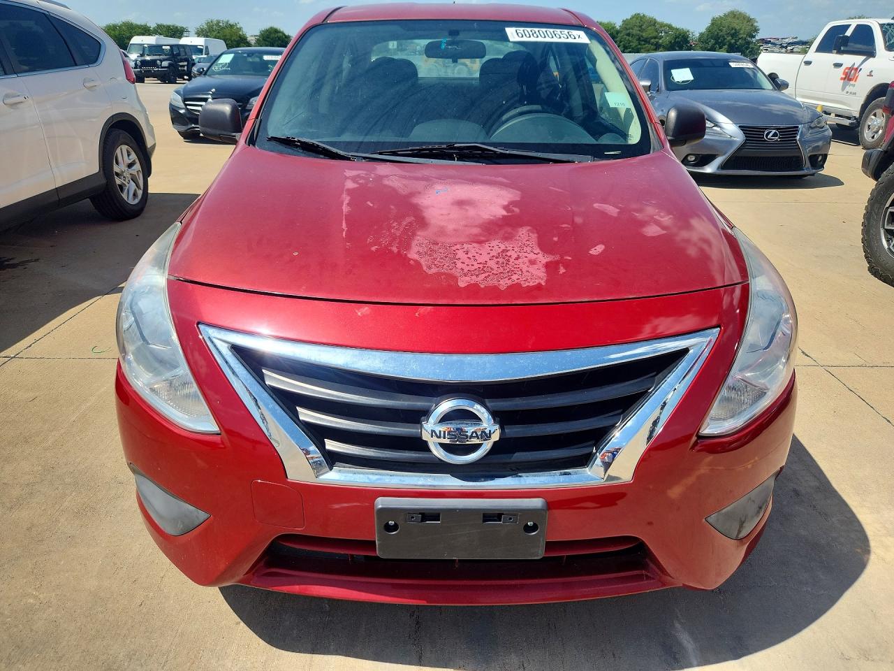 2015 Nissan Versa 1.6 S Plus Красный vin: 3N1CN7AP3FL950418