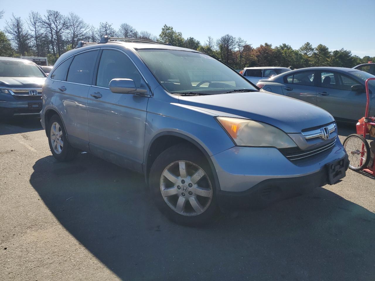 2008 Honda Cr-v Exl Silver vin: JHLRE487X8C054517