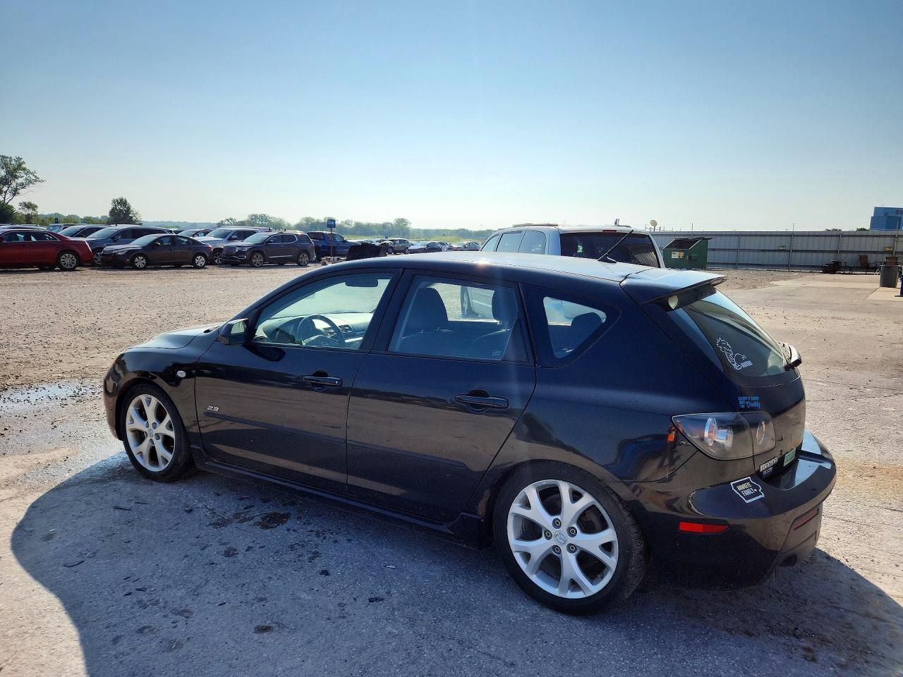 2008 Mazda 3 Hatchback Black vin: JM1BK344281112600