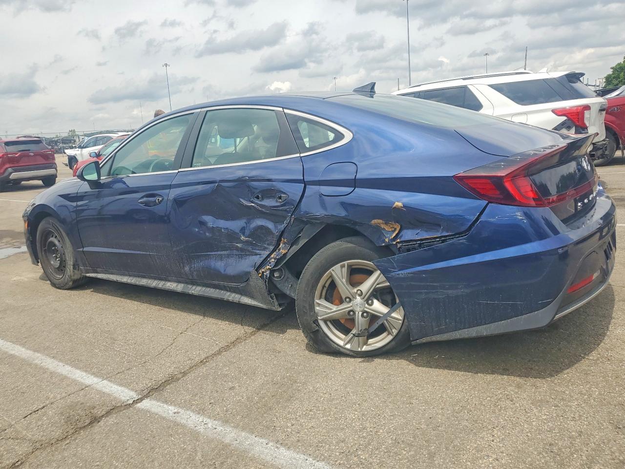 2021 Hyundai Sonata Se Синий vin: 5NPEG4JA3MH128256