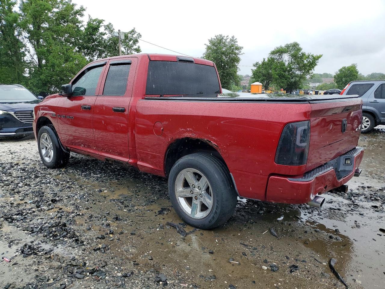 2012 Dodge 150 Ram Red vin: 1C6RD7FT5CS189685