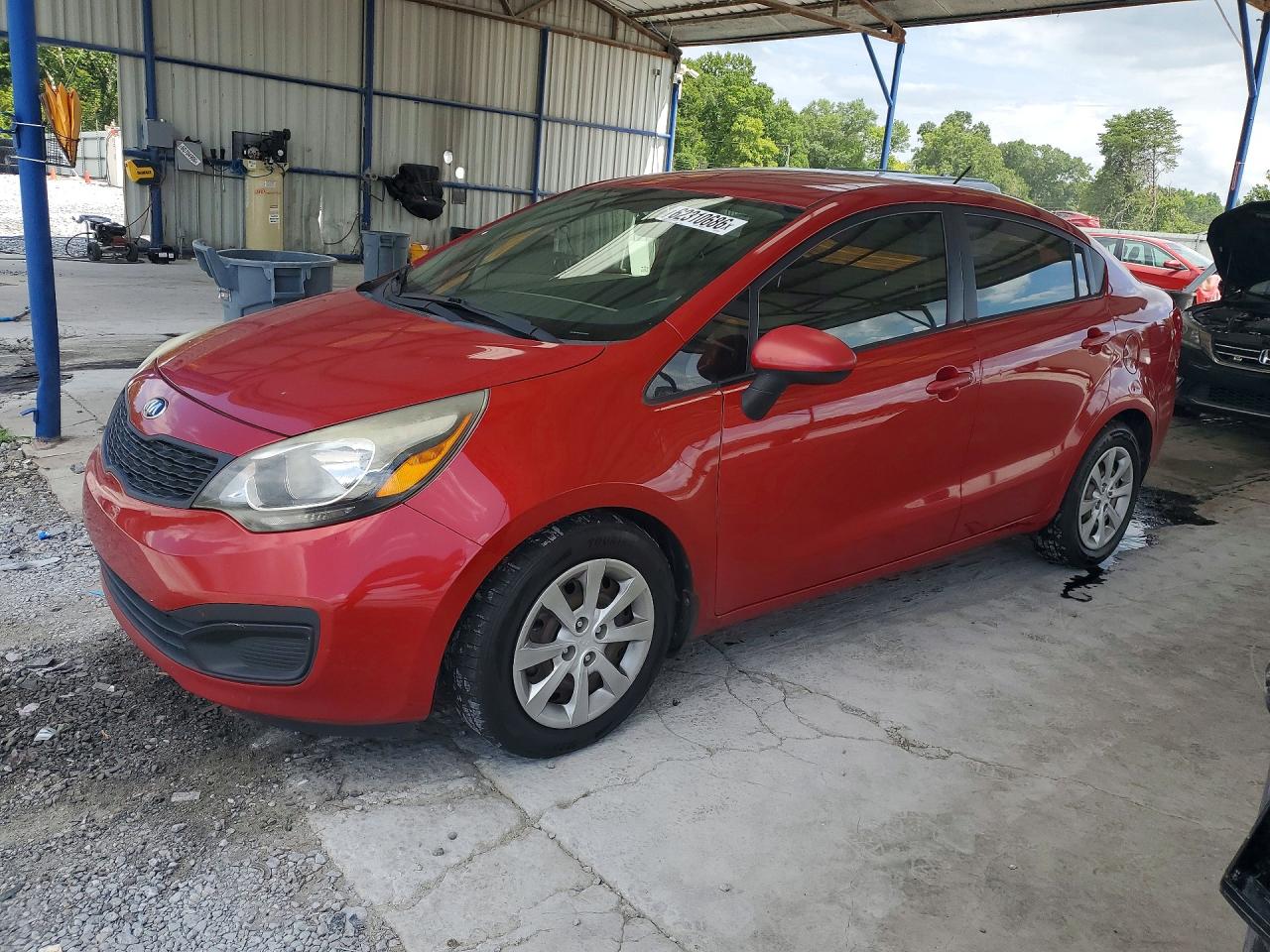 2015 Kia Rio Lx Red vin: KNADM4A33F6464800