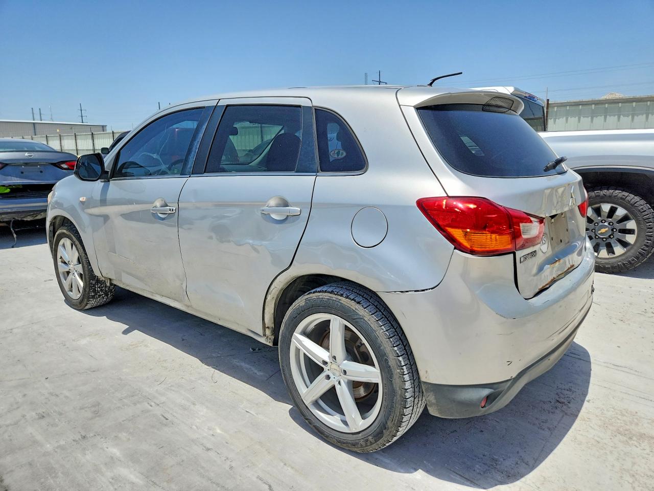 2014 Mitsubishi Outlander Sport Se Silver vin: 4A4AP4AU4EE019503