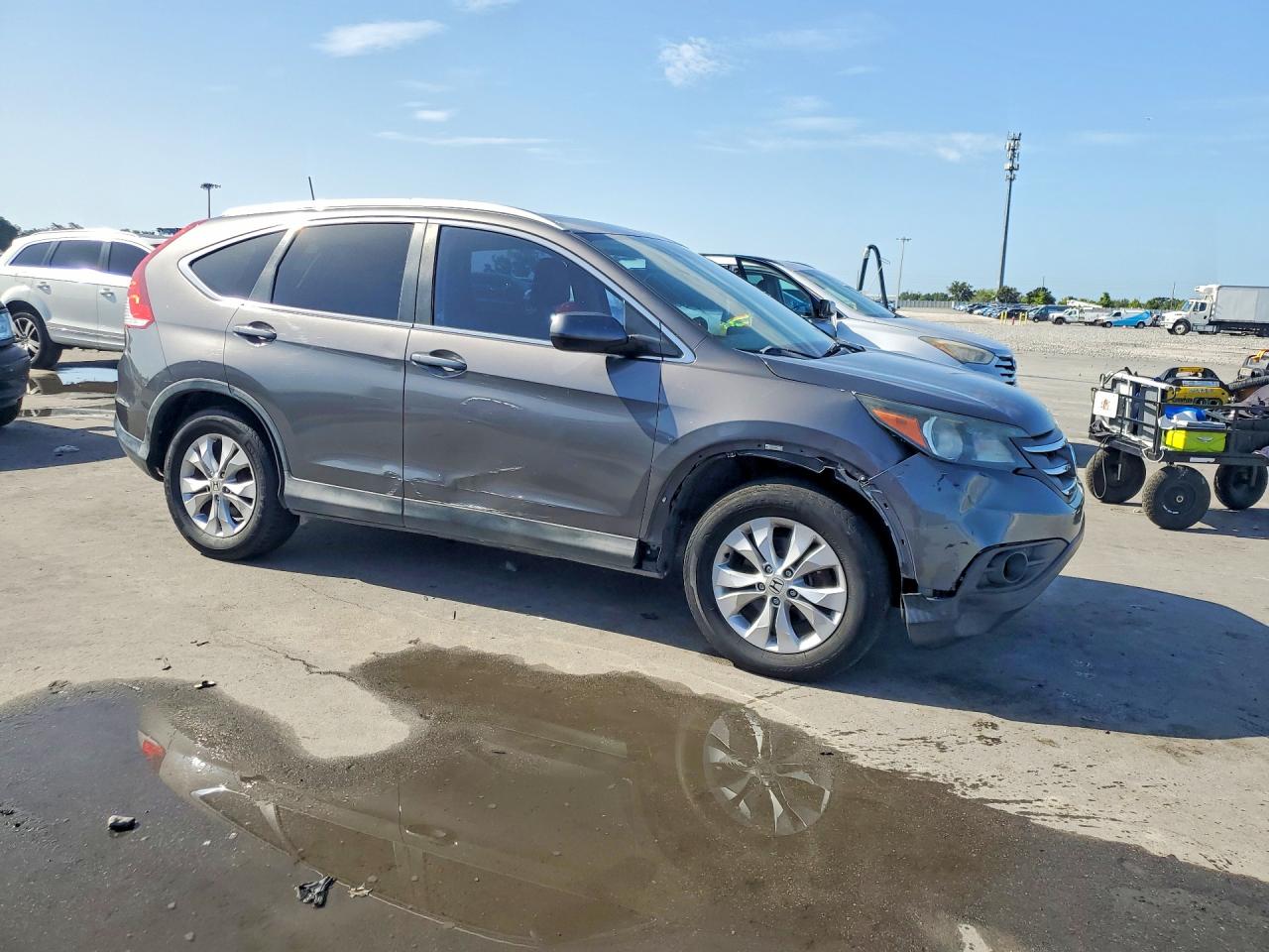 2014 Honda Cr-v Exl Серый vin: 2HKRM3H74EH565621