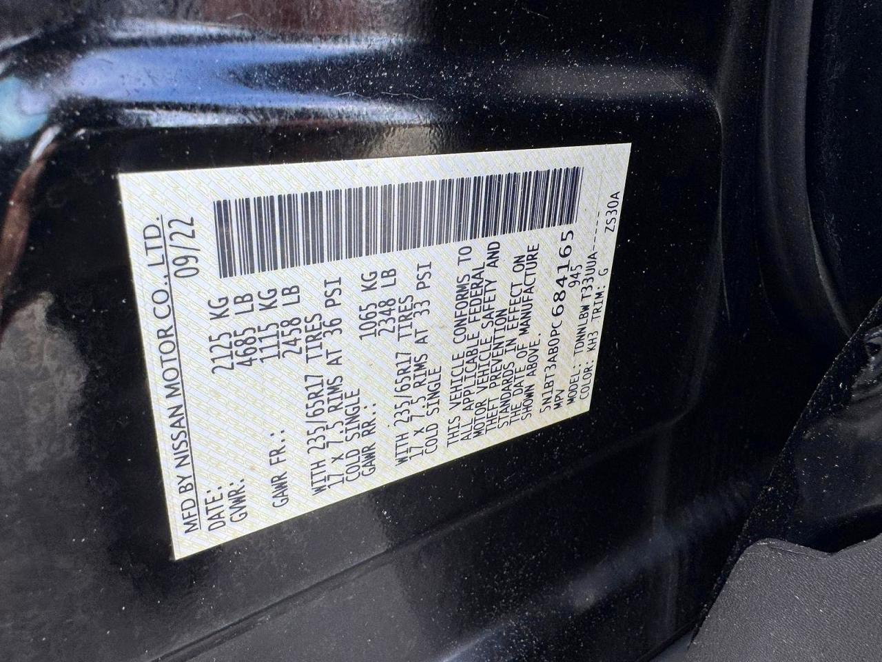2023 Nissan Rogue S Black vin: 5N1BT3AB0PC684165