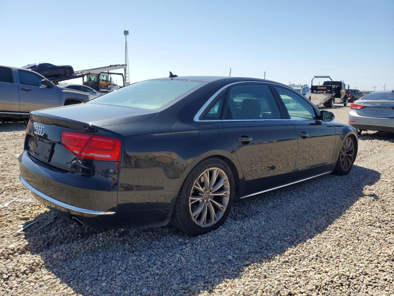 2013 Audi A8 L Quattro Black vin: WAURGAFDXDN008261