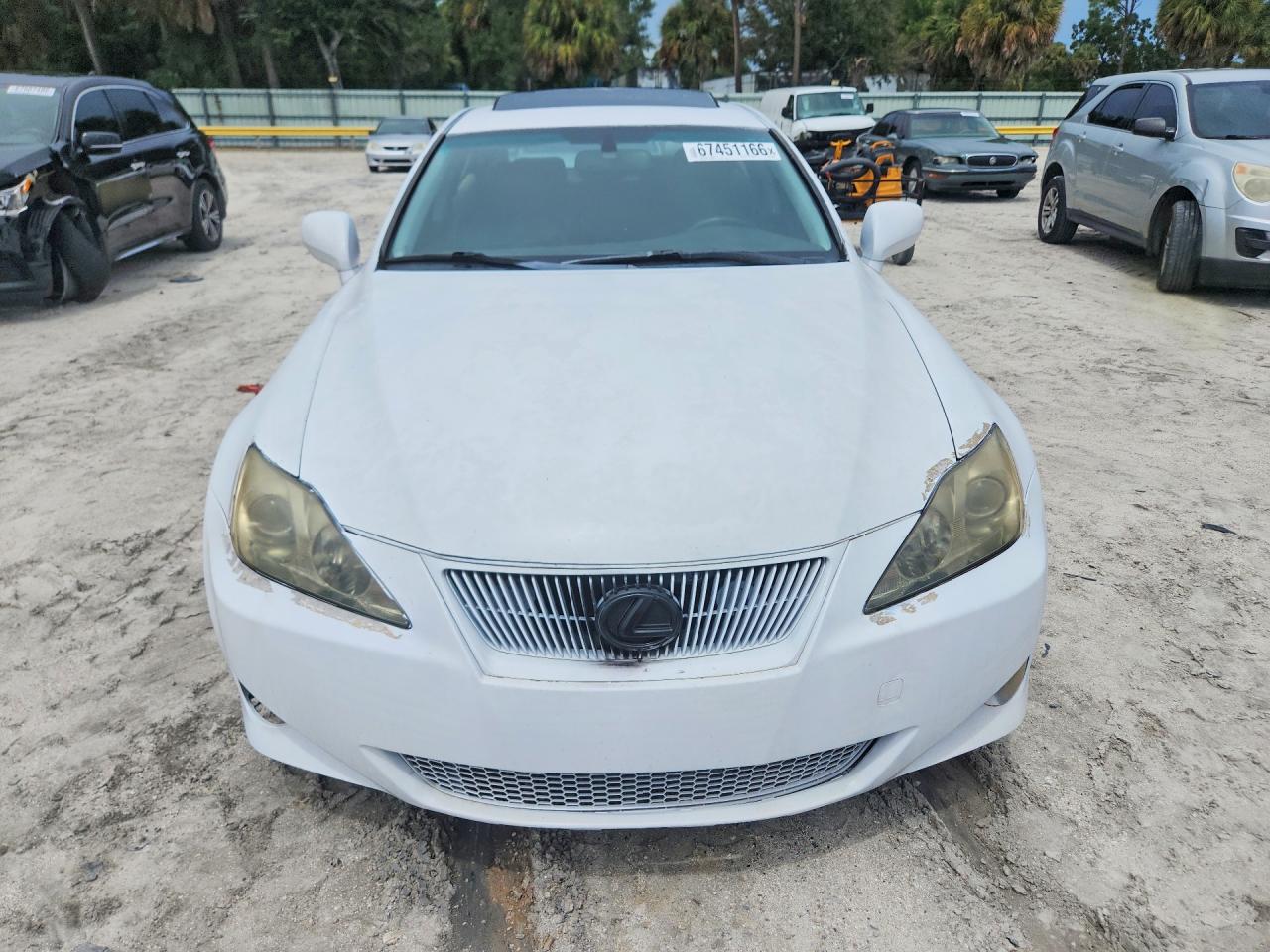 2007 Lexus Is 250 Base Белый vin: JTHBK262372053070