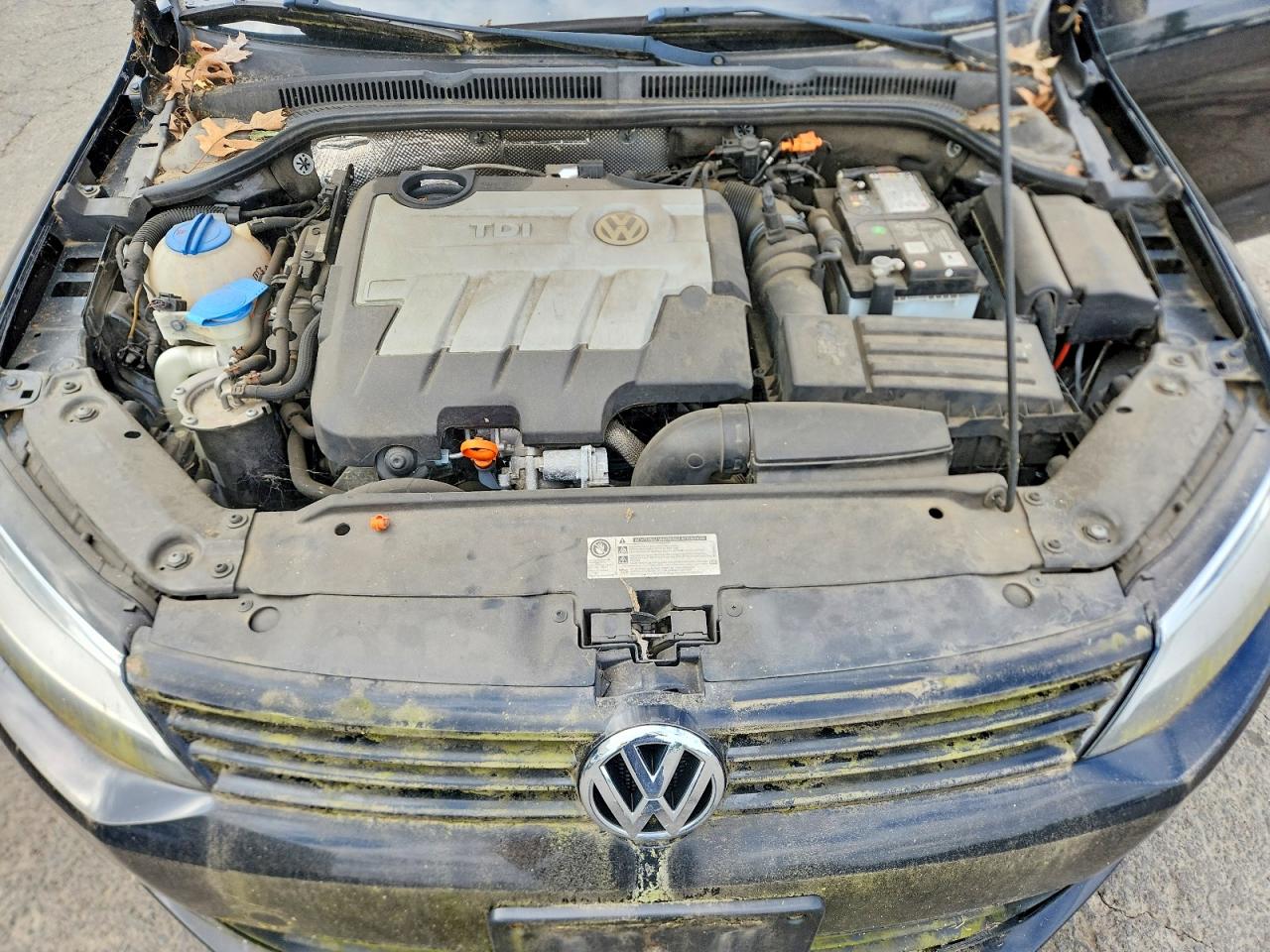 2012 Volkswagen Jetta Tdi Black vin: 3VWLL7AJ0CM364146