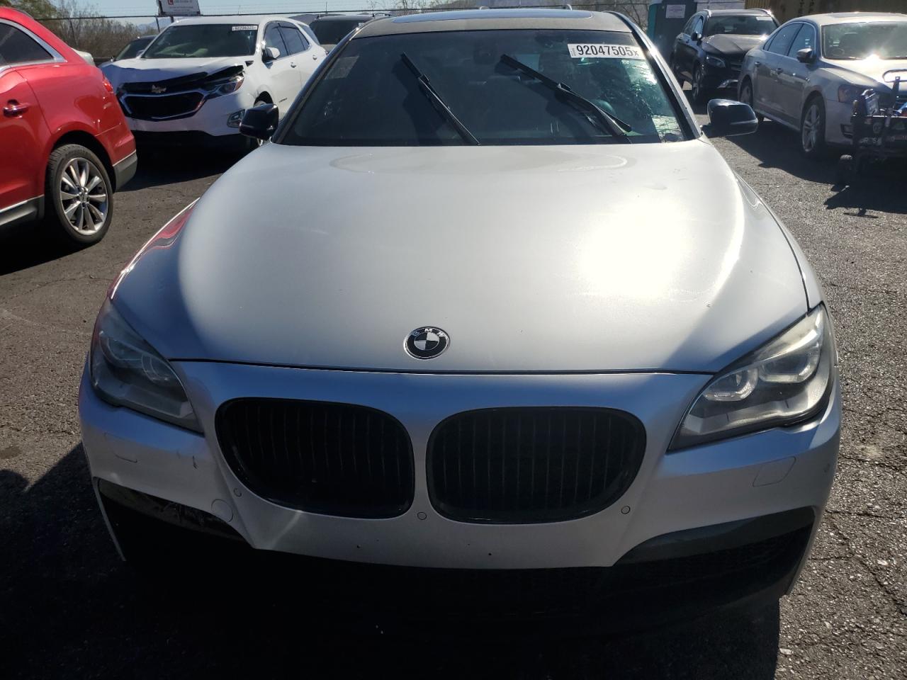 2014 Bmw 750 Li Silver vin: WBAYE8C5XED134442