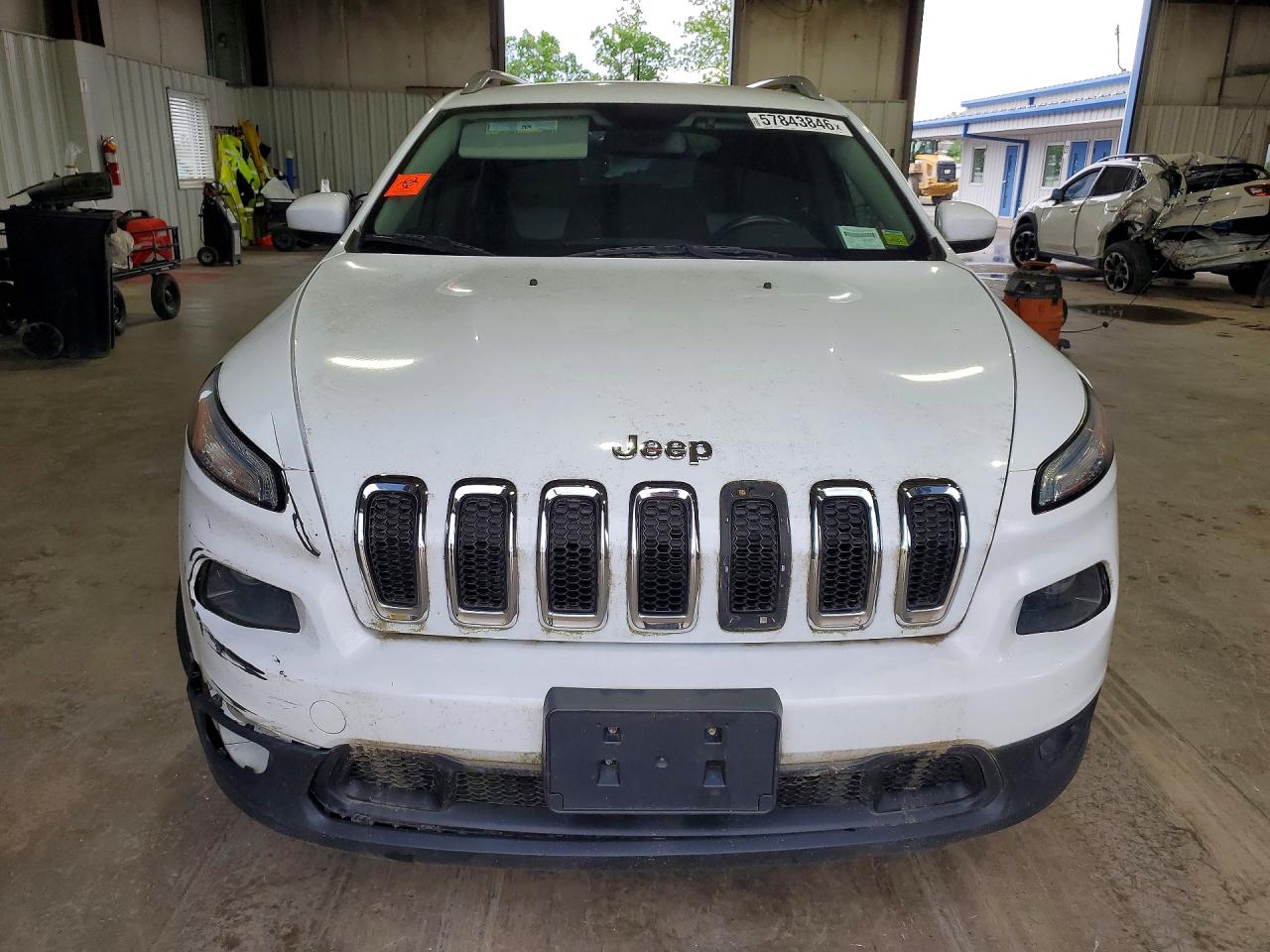 2014 Jeep Cherokee Latitude White vin: 1C4PJMCB4EW183908