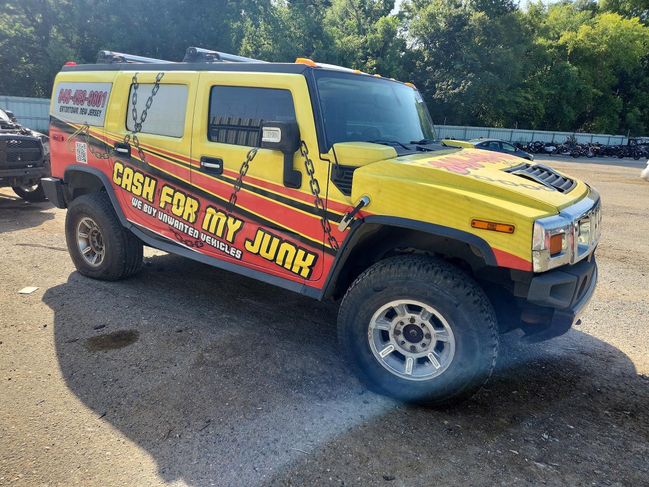 2007 Hummer H2 Yellow vin: 5GRGN23U07H109630