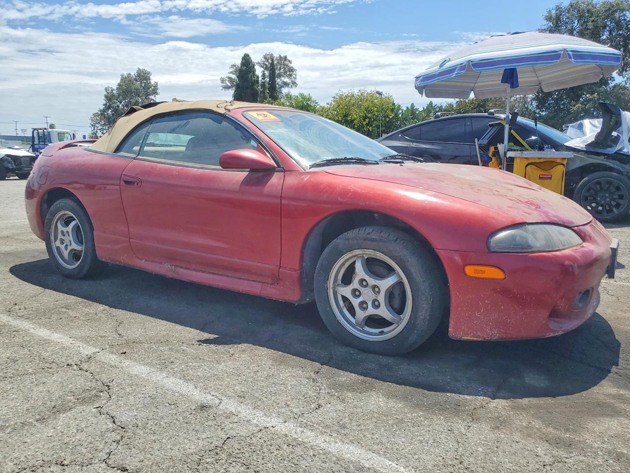 1997 Mitsubishi Eclipse Spyder Gst Red vin: 4A3AX55F5VE097164