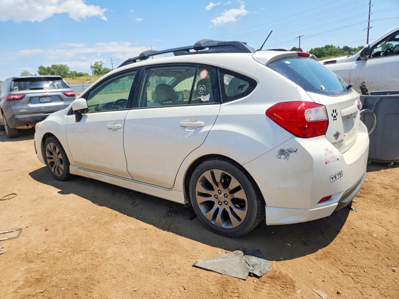 2013 Subaru Impreza Sport Premium White vin: JF1GPAL61DH210314