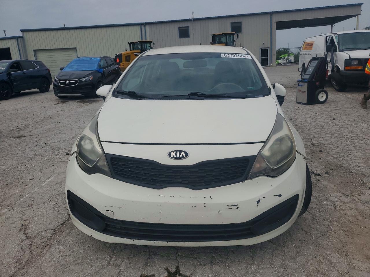 2015 Kia Rio Lx White vin: KNADM4A30F6450935