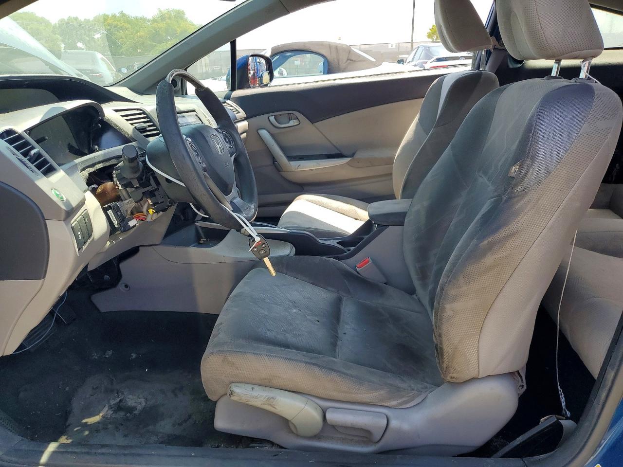 2012 Honda Civic Lx Blue vin: 2HGFG3B58CH520139