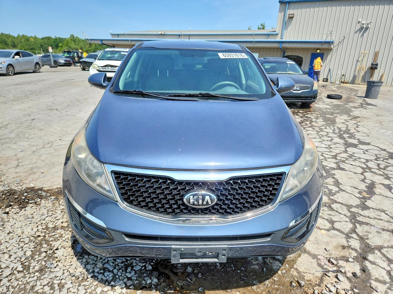 2015 Kia Sportage Lx Blue vin: KNDPB3AC2F7784684