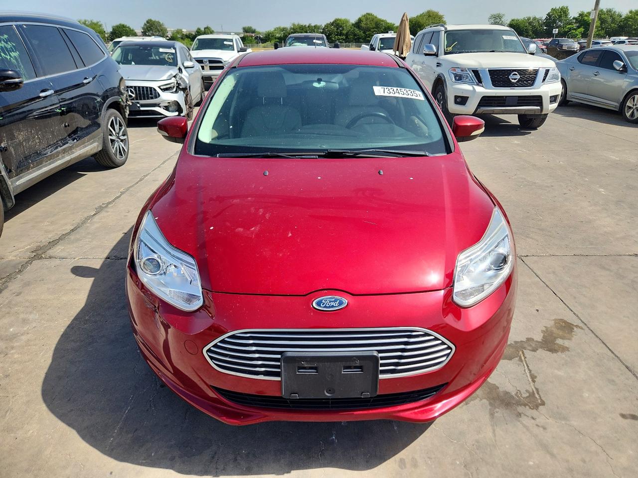 2015 Ford Focus Bev Красный vin: 1FADP3R46FL328489