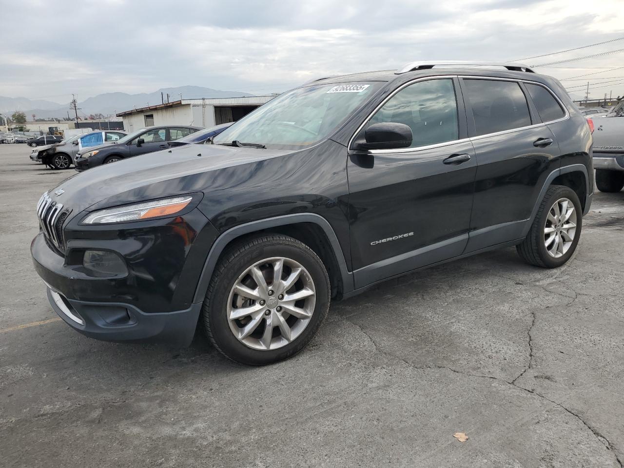 2014 Jeep Cherokee Limited Black vin: 1C4PJLDB2EW200004