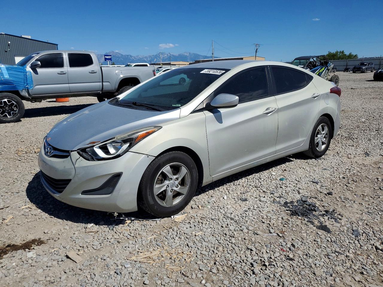 2014 Hyundai Elantra Se Серебряный vin: KMHDH4AE3EU184700