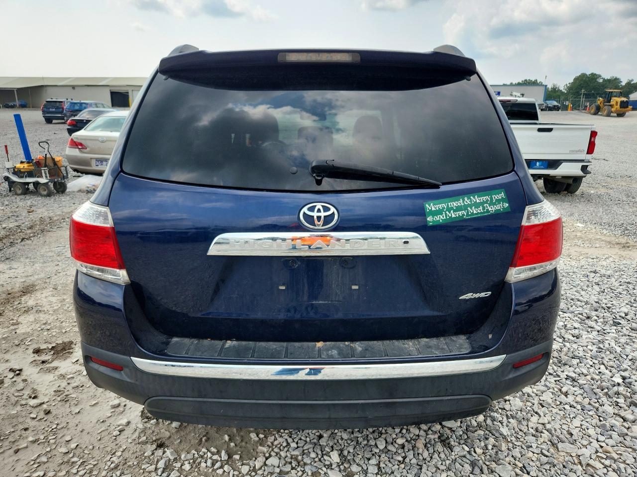 2013 Toyota Highlander Limited Blue vin: 5TDDK3EHXDS229171