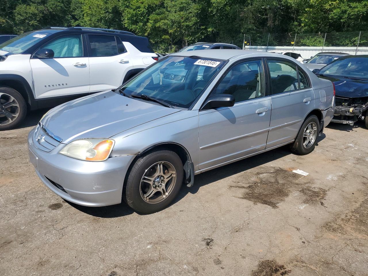 2002 Honda Civic Lx Серебряный vin: 2HGES16652H521717