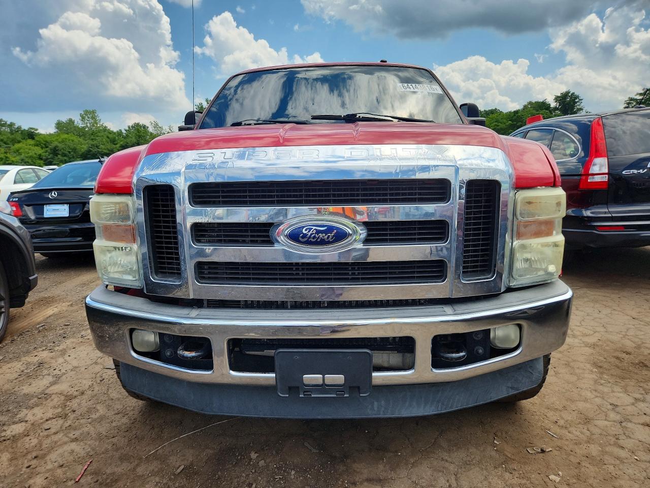 2008 Ford F250 Super Duty Red vin: 1FTSW21R88EC16564