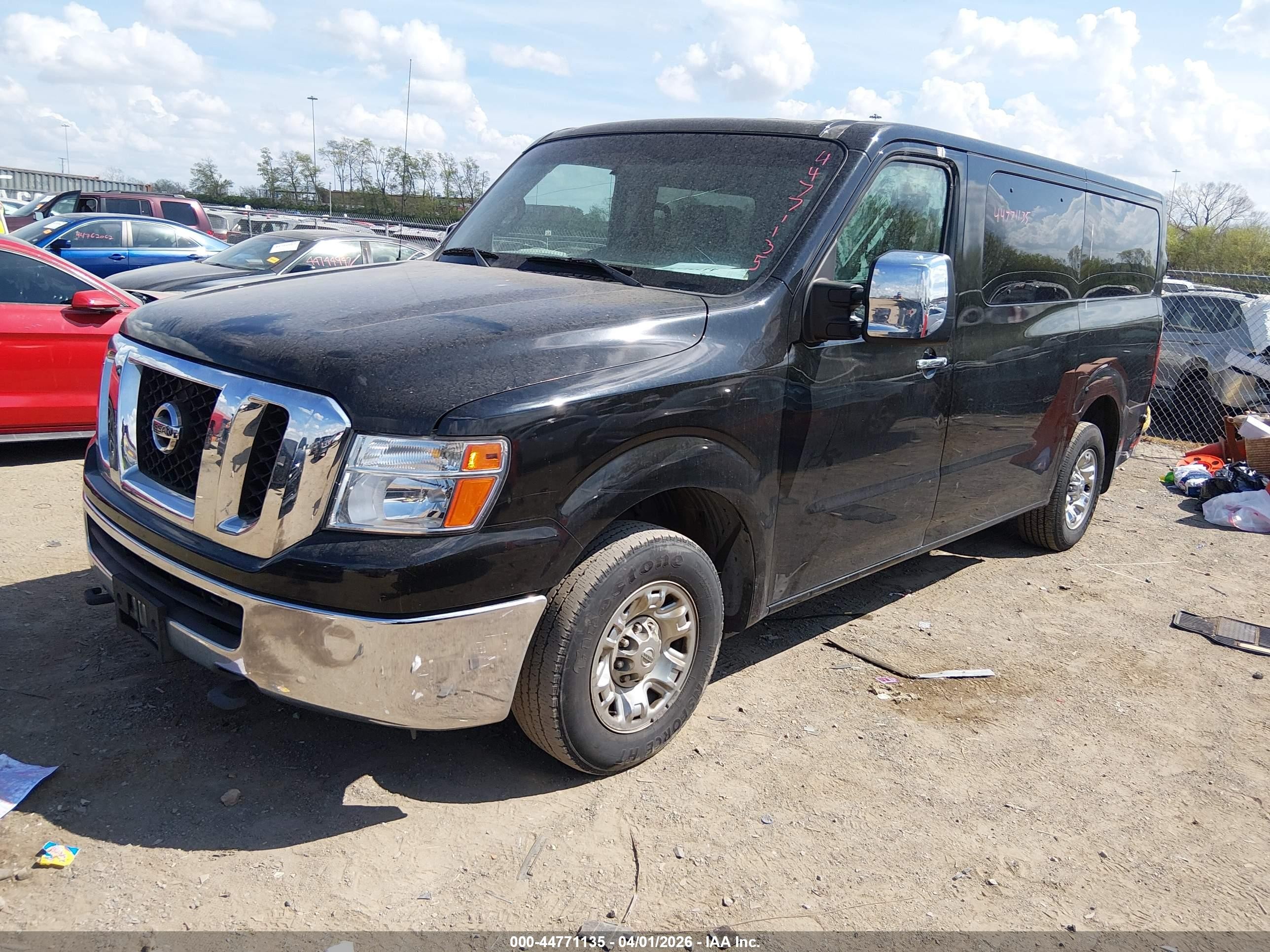 2015 Nissan Nv Passenger Nv3500 Hd Sv V8 Black vin: 5BZAF0AA3FN852865