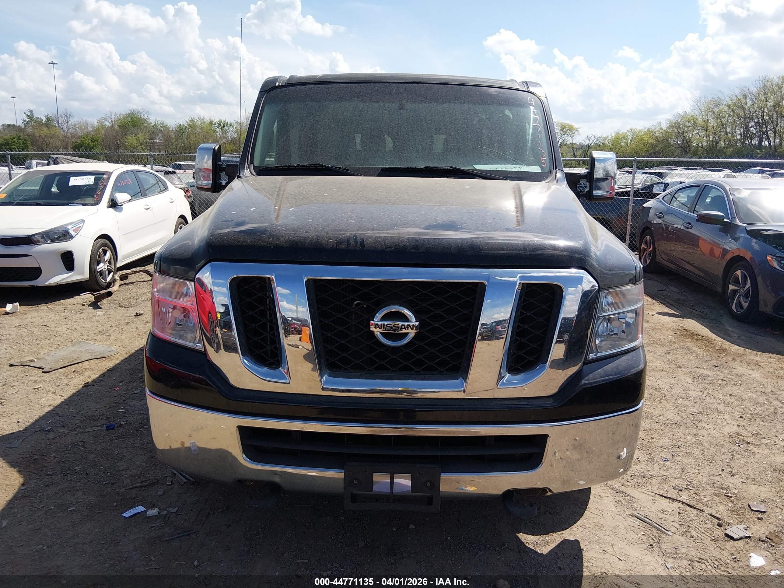2015 Nissan Nv Passenger Nv3500 Hd Sv V8 Black vin: 5BZAF0AA3FN852865