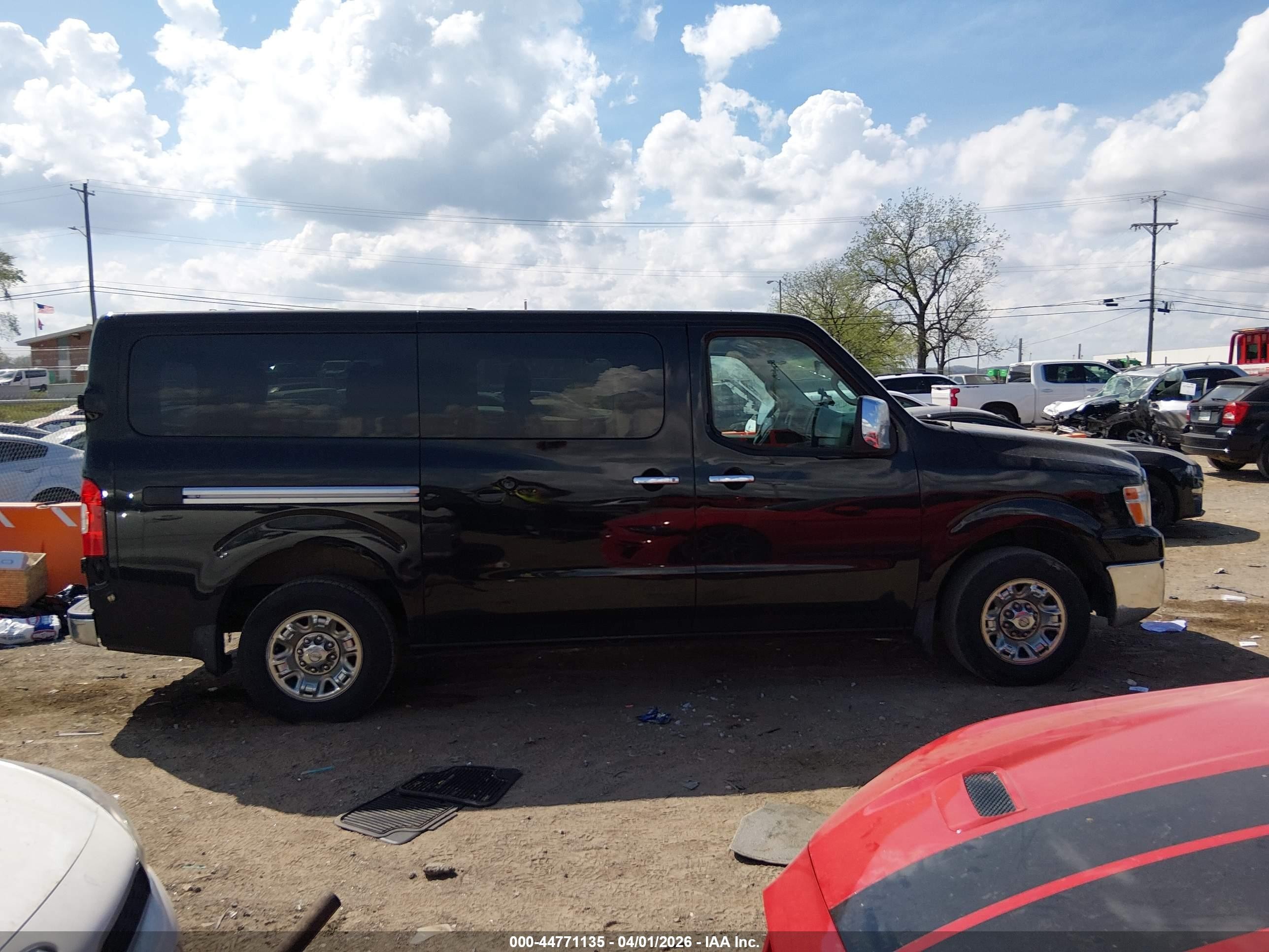 2015 Nissan Nv Passenger Nv3500 Hd Sv V8 Black vin: 5BZAF0AA3FN852865