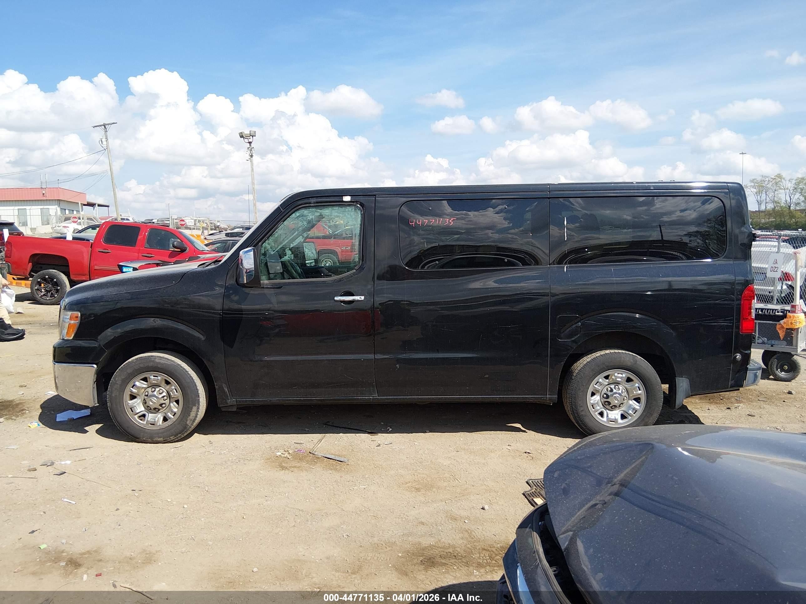2015 Nissan Nv Passenger Nv3500 Hd Sv V8 Black vin: 5BZAF0AA3FN852865