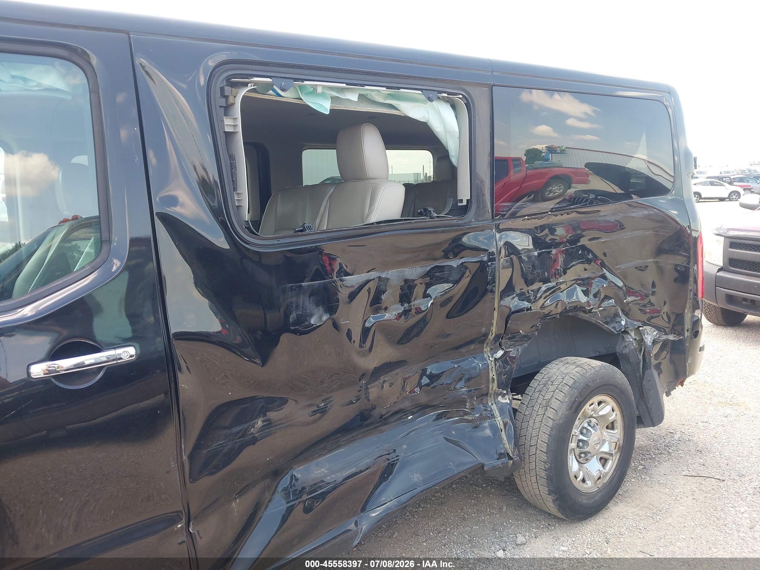 2015 Nissan Nv Passenger Nv3500 Hd Sl V8 Black vin: 5BZAF0AA4FN850655