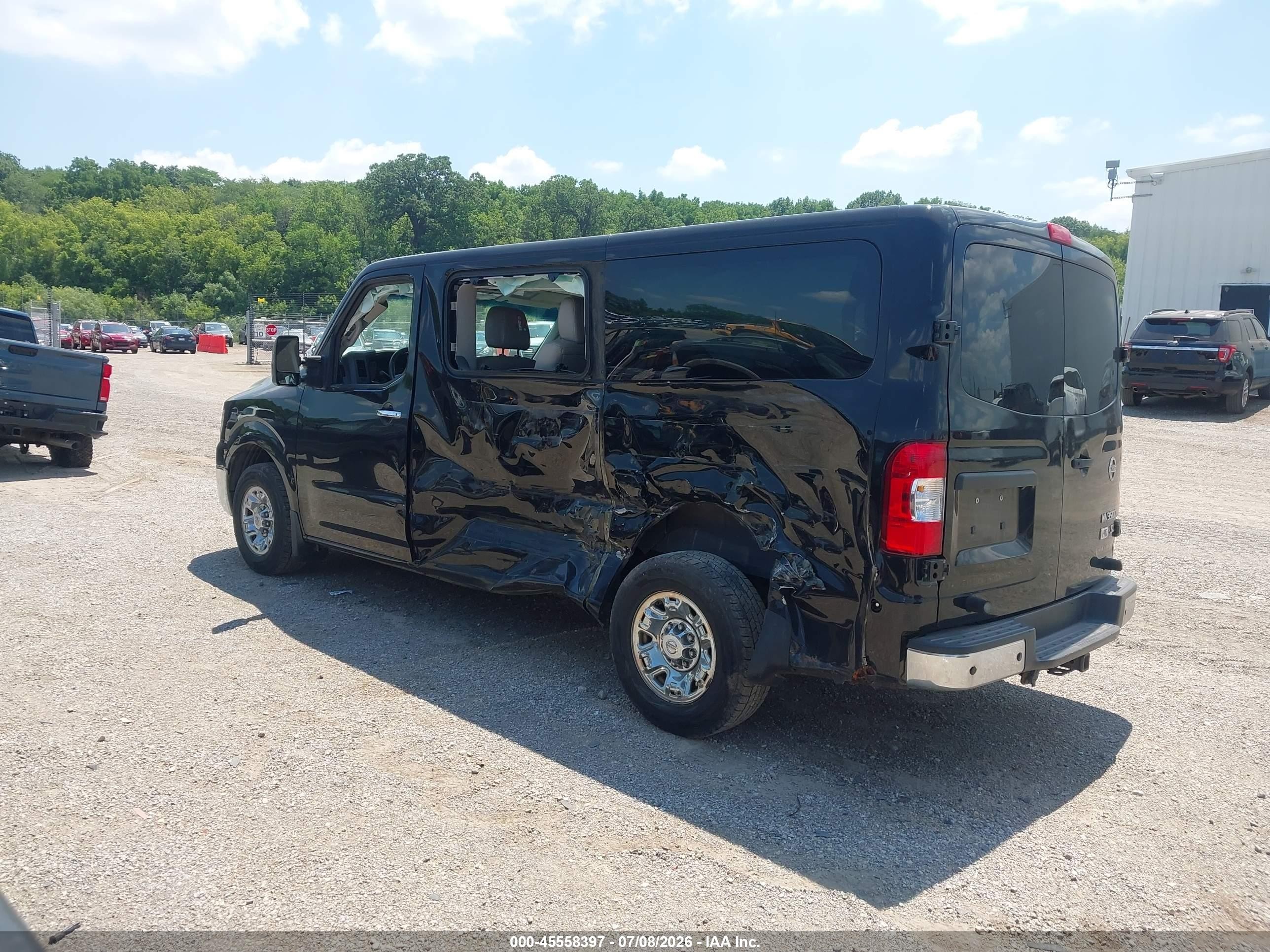 2015 Nissan Nv Passenger Nv3500 Hd Sl V8 Black vin: 5BZAF0AA4FN850655