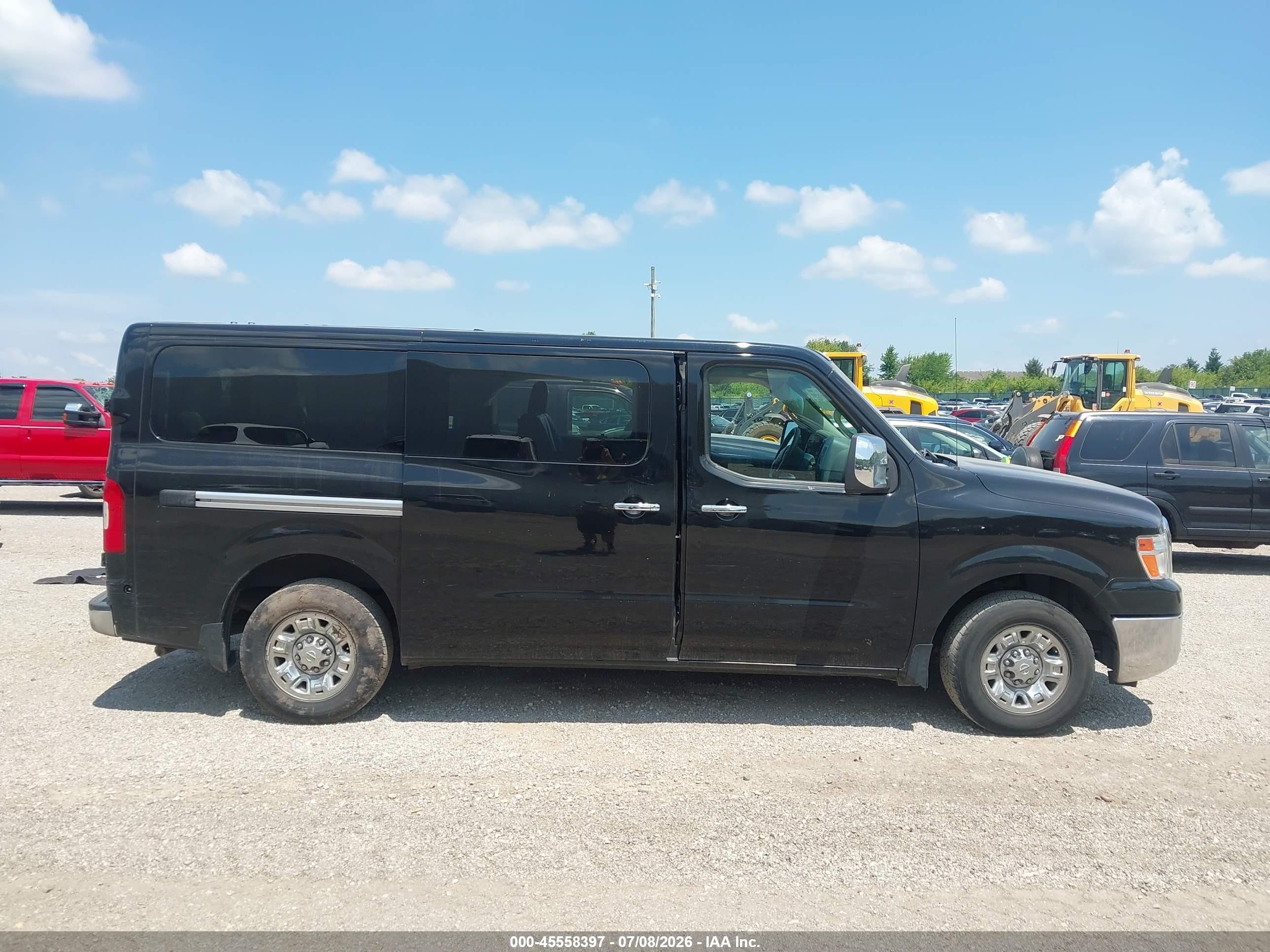 2015 Nissan Nv Passenger Nv3500 Hd Sl V8 Black vin: 5BZAF0AA4FN850655