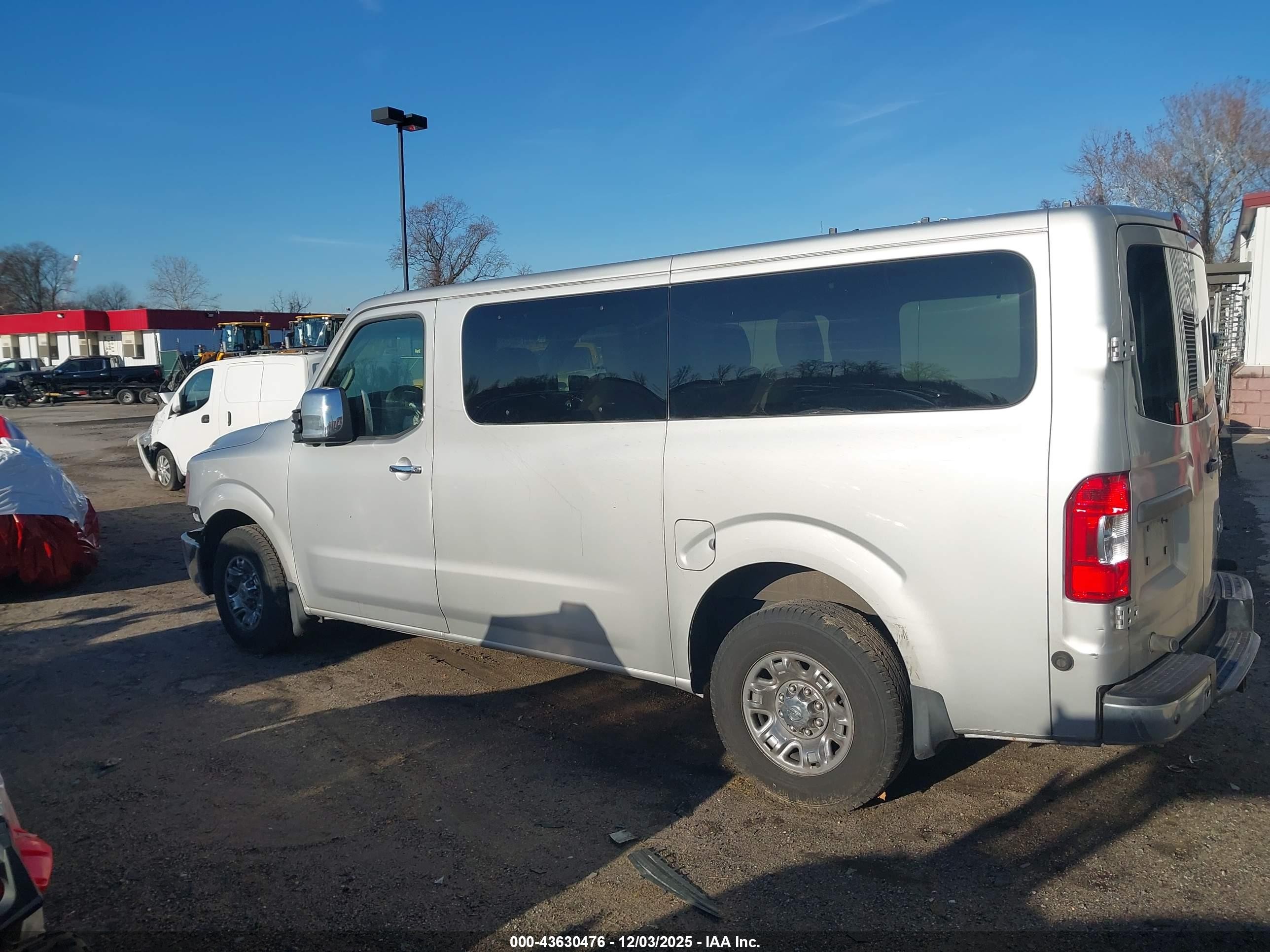 2015 Nissan Nv Passenger Nv3500 Hd Sv V8 Gray vin: 5BZAF0AA4FN852230